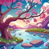 Illusrtation Blossom Diamond Painting