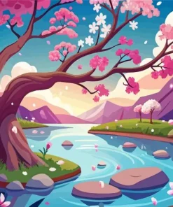 Illusrtation Blossom Diamond Painting