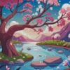 Illusrtation Blossom Diamond Painting