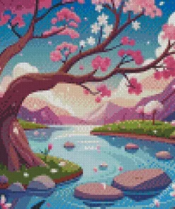 Illusrtation Blossom Diamond Painting