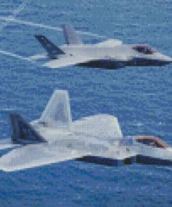 Lockheed Martin F22 Diamond Painting