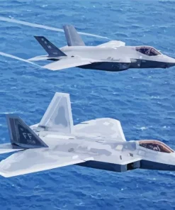 Lockheed Martin F22 Diamond Painting