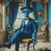 Mr Blue Alien Diamond Painting