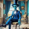 Mr Blue Alien Diamond Painting
