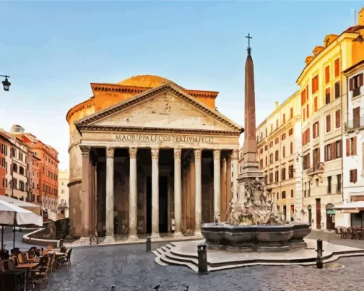 Pantheon Rome Diamond Painting