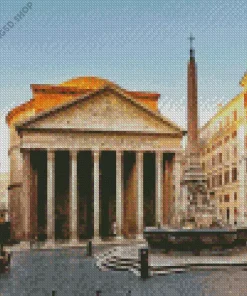 Pantheon Rome Diamond Painting