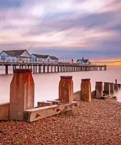 Southwold beach Diamond Painting