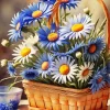Chamomile Basket Diamond Painting