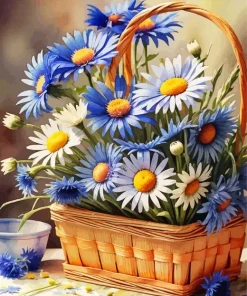 Chamomile Basket Diamond Painting