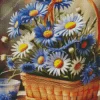 Chamomile Basket Diamond Painting