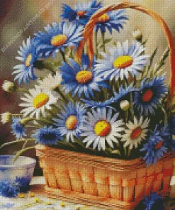 Chamomile Basket Diamond Painting