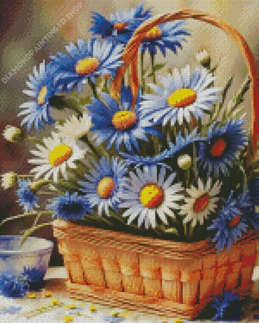 Chamomile Basket Diamond Painting