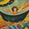 Girl In Bathtub Diamond Painting