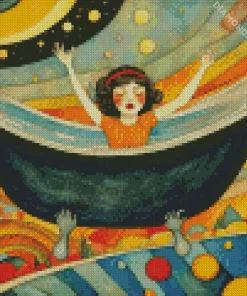Girl In Bathtub Diamond Painting