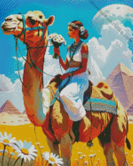 Egypt Camel Art Diamond Painting