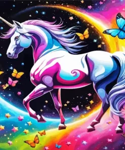 Galaxy Unicorn Art Diamond Painting