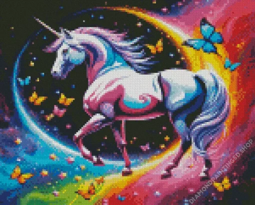 Galaxy Unicorn Art Diamond Painting