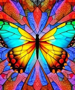 Geometric Butterfly Diamond Painting