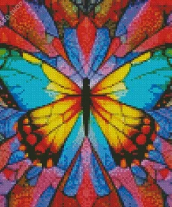Geometric Butterfly Diamond Painting