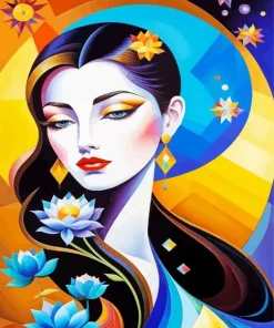 Geometric Face Diamond Painting