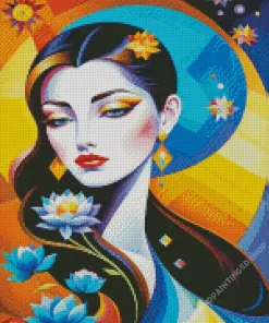 Geometric Face Diamond Painting