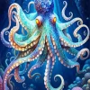 Ghost Octopus Diamond Painting