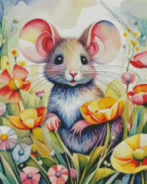 Aesthetic Mouse Diamond Painting