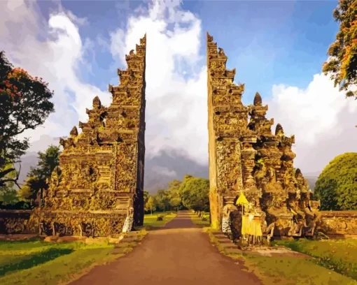Bali Handara Gate Diamond Painting
