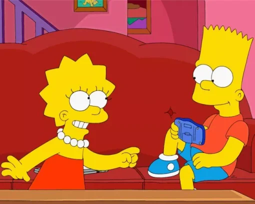 Bart And Lisa Diamond Painting