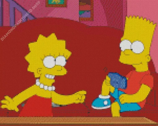 Bart And Lisa Diamond Painting