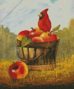 Basket Of Apples Art Diamond Painting