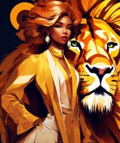 Beauty And The Lion Diamond Painting