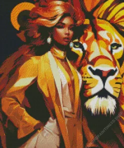 Beauty And The Lion Diamond Painting