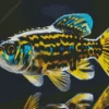 Black And Yellow Fish Diamond Painting