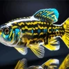 Black And Yellow Fish Diamond Painting