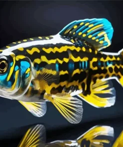 Black And Yellow Fish Diamond Painting