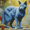 Blue Cat Art Diamond Painting