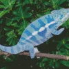 Blue Chameleon Diamond Painting