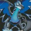 Blue Charizard Diamond Painting