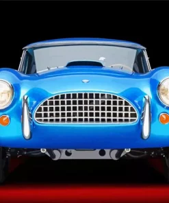 Blue Cobra Car Diamond Painting