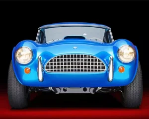 Blue Cobra Car Diamond Painting