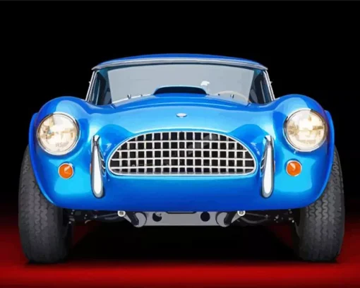Blue Cobra Car Diamond Painting
