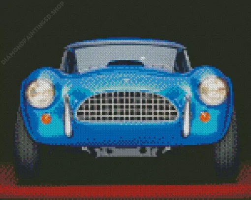 Blue Cobra Car Diamond Painting