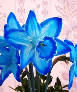 Blue Daffodil Diamond Painting