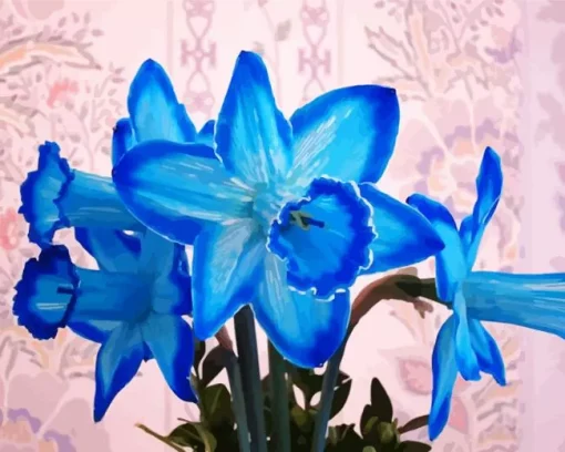 Blue Daffodil Diamond Painting