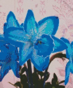 Blue Daffodil Diamond Painting
