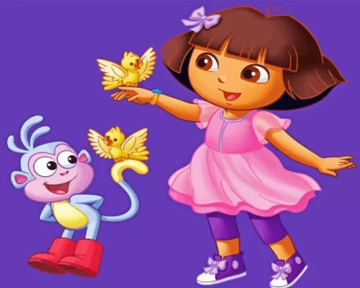 Boots And Dora Diamond Painting