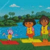 Dora And Diego Diamond Painting
