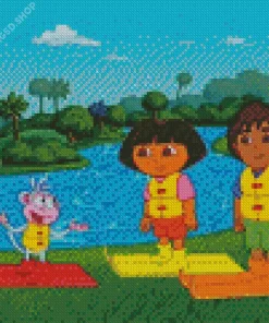 Dora And Diego Diamond Painting