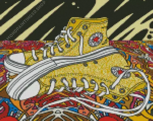 Converse Shoes Art Diamond Painting